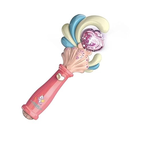 VGEBY Leuchtender Prinzessinnenstab, Handheld Electric Glow Musical Princess Zauberstab Geburtstagsfeierbevorzugungen Cosplay-Spielzeug für Kinder Cosplay (Typ 1) von VGEBY