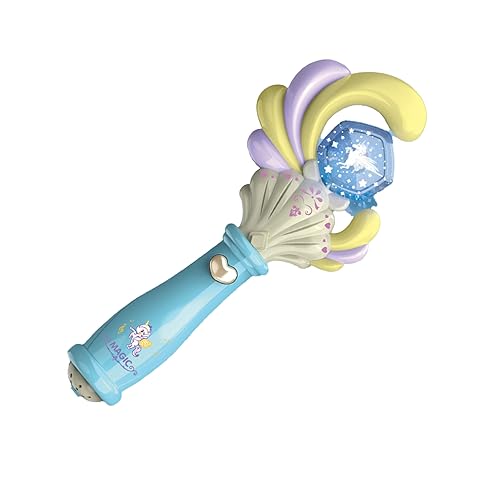 VGEBY Leuchtender Prinzessinnenstab, Handheld Electric Glow Musical Princess Zauberstab Geburtstagsfeierbevorzugungen Cosplay-Spielzeug für Kinder Cosplay (Typ 2) von VGEBY