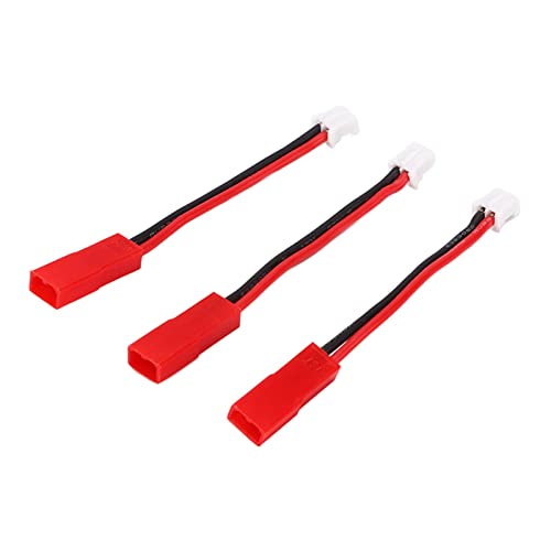 VGEBY Lipo-Batterie-Adapterkabel, 3-teiliger PH2.0-zu-JST-Stecker-Adapteranschluss für AXIAL SCX24 1/24 Kettenfahrzeug-Upgrade-Teil Auto Modelle von VGEBY