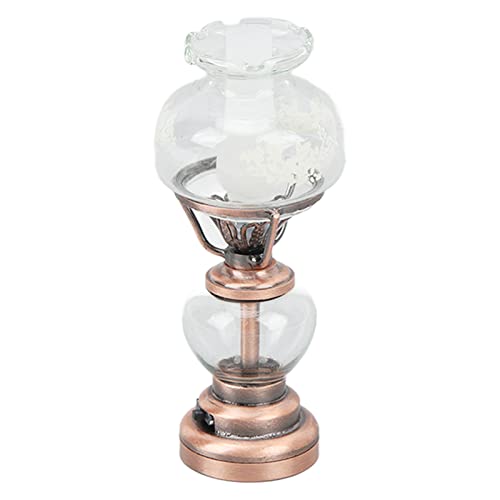 VGEBY Mini-Kerzenleuchte, Batteriebetrieben, Im Maßstab 1:12, Vintage, Dekorative Miniatur-Kerzenleuchte für Puppenhaus (Bronze) von VGEBY