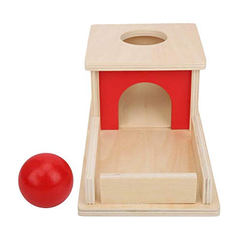 VGEBY Objektpermanenz-Box, Bunte Baby-Imbucare-Box aus Holz, Münz-Ball-Box, Frühes Lernspielzeug für Kinder (permanente Zielbox) von VGEBY