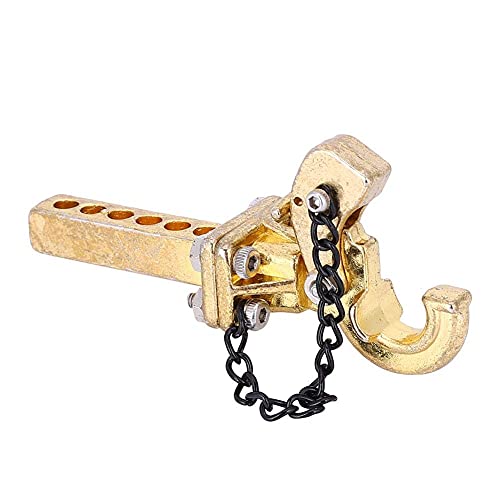 RC Anhängerhaken, Metall Anhängerhaken Zubehör Ersatzteile Passend für Traxxas SCX10 RC Crawler(Gold) von VGEBY