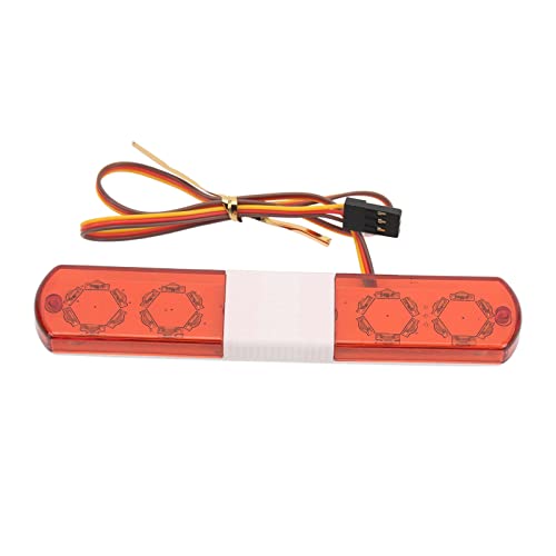 VGEBY RC Auto LED Licht, Simulationsdesign 4 Modi RC Polizei Blitzlampe LED Alarmlicht für 1/8 1/10 RC Autos Rot Auto Modelle von VGEBY