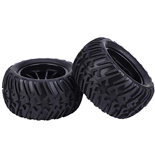 VGEBY RC-Autoreifen, 125 Mm Y-Typ-Reifenersatz für Ferngesteuertes Auto für 1/10 Ferngesteuertes Auto (Black), #111, VGEBYTSQEMOD9Z7-11 von VGEBY