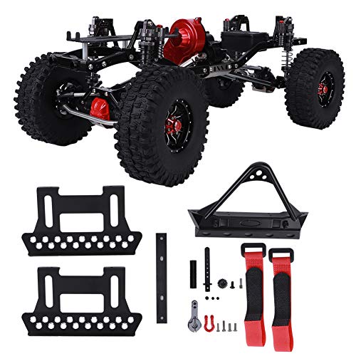 VGEBY RC Car Chassis, Professional Metal Frame Kit RC Teile und Zubehör Geeignet für SCX10 1/10 RC Autos mit 313 mm Achsabstand Auto Zubehör von VGEBY
