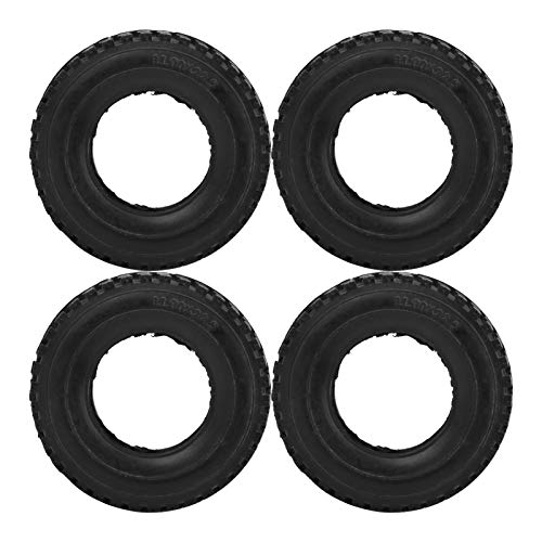VGEBY RC Car Reifen, 4 Stück 20mm Breite Crushed Stone Pattern Reifen für Sattelzugmaschine 1/14 RC Car Black Automodell Spielzeug von VGEBY
