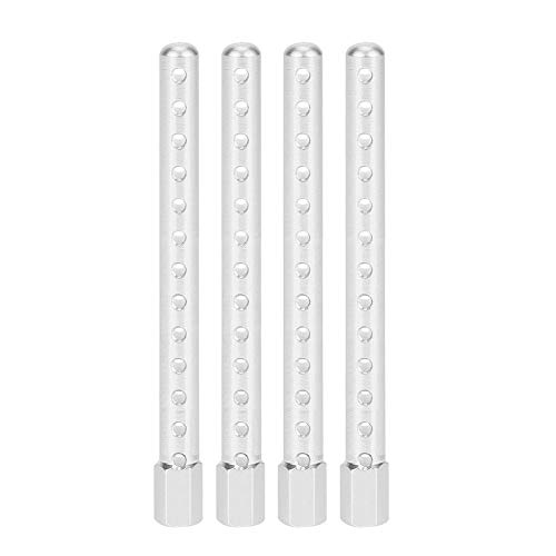 VGEBY RC Car Shell Column, 4-teilige RC-Karosserie-Shell-Pfostenhalter aus Aluminiumlegierung RC-Ersatzteile für HSP 1/10 122037(Silber) von VGEBY