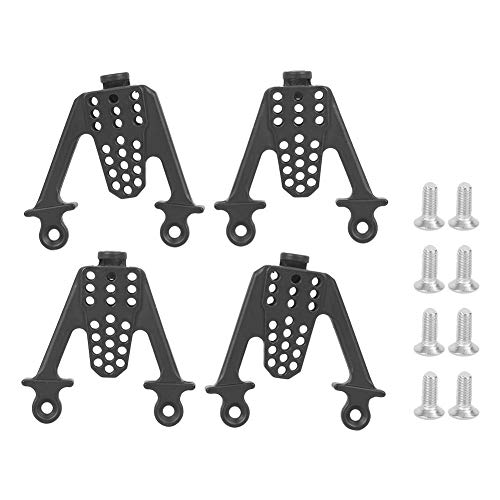 VGEBY RC Car Shock Tower, Metallverstellbare Shock Dämpfer-Türme Montieren Sie das Mehrlochzubehör für SCX10 1/10 RC Car(Schwarz) von VGEBY