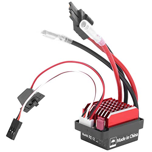 VGEBY RC ESC, 360 A, Fernbedienung, bidirektional, gebürstet, ESC, elektronischer Geschwindigkeitsregler, wasserdicht, geeignet für alle Fahrzeugmodelle (Stecker) von VGEBY