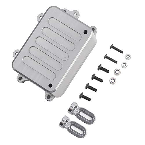 VGEBY RC-Empfängerbox, RC-ESC-Empfänger, Staubdichte Box, Leichte Empfängerbox aus Metall, Upgrade-Teile, Passend für SCX10 1/10 RC Crawler Car VGEBY RC-Empfängerbox, RC-ESC-Empfänger, Staubdichte Box, Leichte Empfängerbox aus Metall, Upgrade-Teile, Passend für SCX10 1/10 RC Crawler Car von VGEBY
