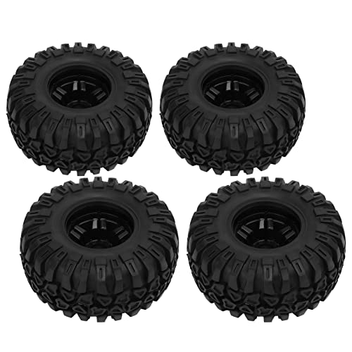 VGEBY RC-Gummireifen, 4-teiliges RC-Reifen- und 6-Speichen-Felgen-Set, Gute Griffigkeit, RC-Vorder- und Hinterreifen für ARRMA SENTON 1/10 RC-Autozubehör von VGEBY