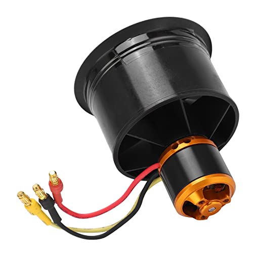 VGEBY RC-Kanalventilator, QF2611-50 Mm EDF 12-Blatt-Kanalventilator mit Bürstenlosem RC-Motor für RC-Flugzeuge (CCW), (VGEBYkmzgs4rhay-12) von VGEBY