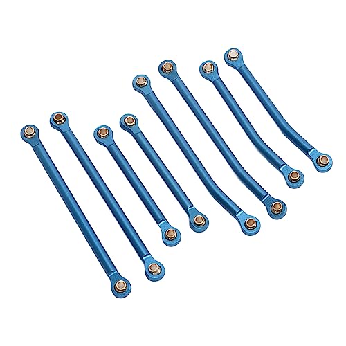 VGEBY RC Kupplung Stangensatz Gewindeanschluss Verbindungsstange Öffnung Verbindungsset Verbindung, 8 Stück RC Öffnung Suspension Mount Einfach zu installieren RC-Kupplung Rod Kit 1/18 RC von VGEBY