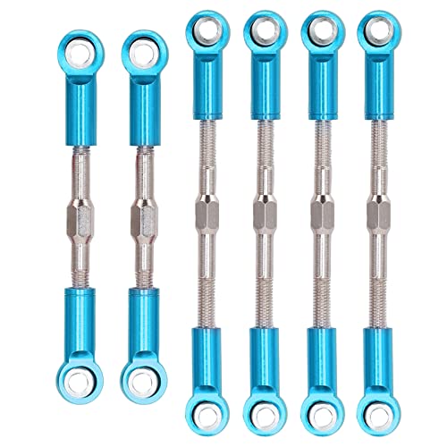 VGEBY RC Lenkstange, RC-Schaft-Ersatz Leichte Langlebige Hochleistungs-Aluminiumlegierung für RC Auto 1/14 für 144001 (Blau) von VGEBY