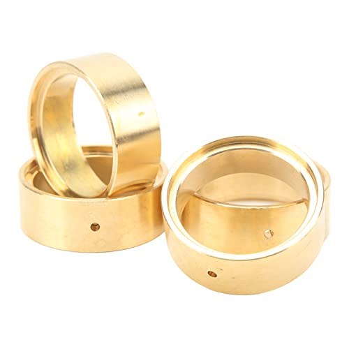 VGEBY RC Radgewichte aus Messing, 4 Radgewichte Gegengewichte für FMS FCX24 1/24 RC Cars Gold von RiToEasysports