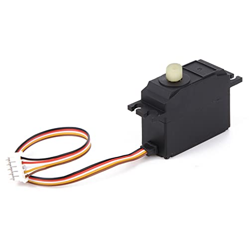 VGEBY RC Servo, Leichtmetall Fernbedienung Crawler Gear Servo im Maßstab 1:12 RC Upgrade Ersatzteile Zubehör Passend für WLtoys 12428/12427 1/12 Kinder RC Spielzeugauto VGEBY RC Servo, Leichtmetall Fernbedienung Crawler Gear Servo im Maßstab 1:12 RC Upgrade Ersatzteile Zubehör Passend für WLtoys 12428/12427 1/12 Kinder RC Spielzeugauto von VGEBY