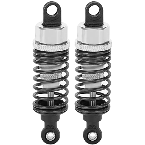 RC Stoßdämpfer, 70mm Federeinstellbarer Dämpfer RC Metall Stoßdämpfer Geeignet für Traxxas Slash 2WD RC Cars(Silber) Automodell Spielzeug von VGEBY