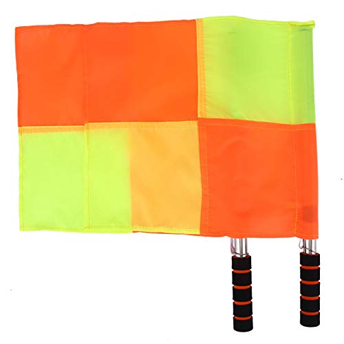 VGEBY Schiedsrichter Linesman Flagge, 2PCS Fußball Schiedsrichter Flagge Schiedsrichter Linesman Flagge mit Aufbewahrungstasche von VGEBY