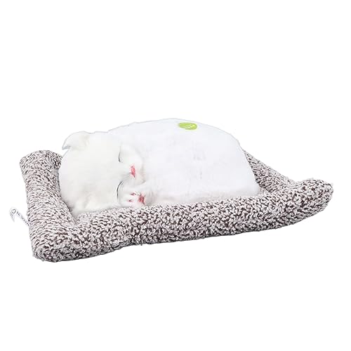 VGEBY Simulationskatze, Tierfigur, realistisch, attraktiv, exquisit, niedlich, stimuliert die Visualisierung für Kinder zur Heimdekoration (weiße Katze) von VGEBY