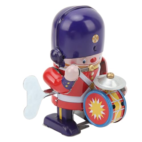 VGEBY Spielzeug Trommler Soldat, Süßer Mini Trommelsoldat aus Weißblech Zum Aufziehen, Sammlerstück, Geschenk für Erwachsene und von VGEBY
