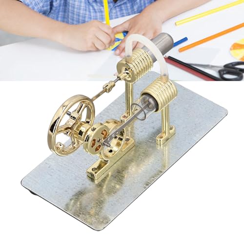 VGEBY Stirlingmotor-Bausatz, Pädagogisches 16-Zylinder-Dampfmaschinenmodell, Wissenschaftliches Prinzip, Einfach zu Montieren VGEBY Stirlingmotor-Bausatz, Pädagogisches 16-Zylinder-Dampfmaschinenmodell, Wissenschaftliches Prinzip, Einfach zu Montieren von VGEBY