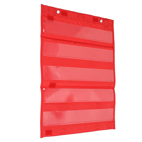 VGEBY Taschentafel, Leuchtende Farben, 5-reihig, Magnetisch, Klar, Zeitplan, Lehrtafeln für die Schule zu Hause (Rot) von VGEBY