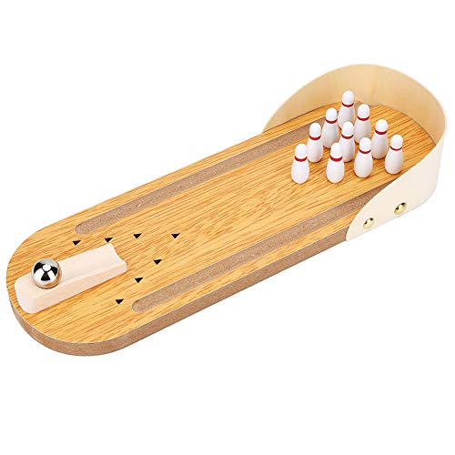 VGEBY Tisch Bowling Set, Kegelspiel Für Kinder Tisch Mini Bowling Game Set Mit Hölzernen Desktop Dekoration Für Kinder Spiel Kegelspiel VGEBY Tisch Bowling Set, Kegelspiel Für Kinder Tisch Mini Bowling Game Set Mit Hölzernen Desktop Dekoration Für Kinder Spiel Kegelspiel von VGEBY