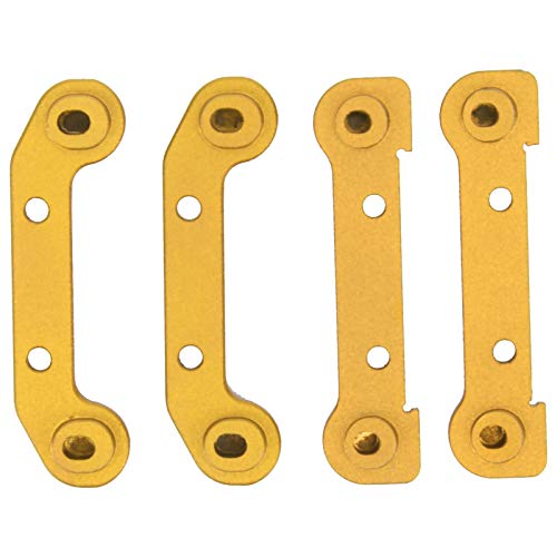 Verstärkter Schwenkarm, Verstärkte Schwinge Fixed Set Metall RC Auto Modell Ersetzen Set Schwinge Zubehör für Wltoys 144001 1/14 Ersatzteile(Gelb) von VGEBY