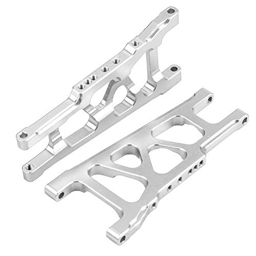 Vorne Hinten Querlenker, 3 Farben Aluminium Alloy Universal Querlenker für Traxxas Slash 1/10 Scale RC Car(Silber) von VGEBY1