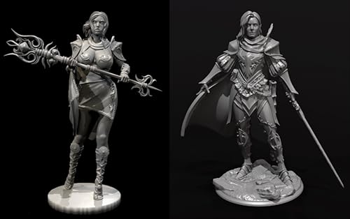 VHGHHVEJ 1/35 Sci-Fi Agentin Soldatin Resin Modellbausatz Unbemalte und unmontierte Figuren Resin Modellbausatz (2 Personen)//L9e2Z5 von VHGHHVEJ