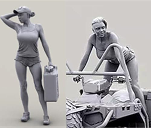VHGHHVEJ 1/35 US Commando Resin Model Kit Unbemalt und unmontiert Soldat Resin Model Kit (2-Personen) //R5X5O5 von VHGHHVEJ