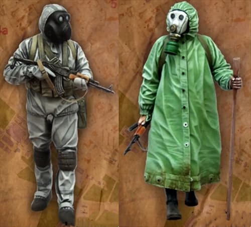 VHGHHVEJ 1/35 WWII Bio Soldier Resin Model Kit Unbemalt und unmontiert Soldier Resin Model Kit (2-Personen) //F8G5O1 von VHGHHVEJ