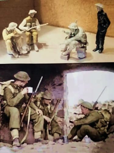 VHGHHVEJ 1/35 WWII British Soldiers Resin Soldier ModeIl bausatz, unbemaltes und unmontiertes Resinmodell (4 Mann) // l5S4z1 von VHGHHVEJ