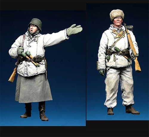 VHGHHVEJ 1/35 WWII Deutscher Soldat Resin Modellbausatz Unbemalt und unmontiert Soldat Resin Modellbausatz (2 Figuren) //R9X7O8 von VHGHHVEJ