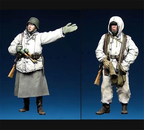 VHGHHVEJ 1/35 WWII German Soldier Resin Soldier Model Kit Unbemalt und unmontiert Figur Resin Model Kit (2 Personen) //L9e7Z10 von VHGHHVEJ