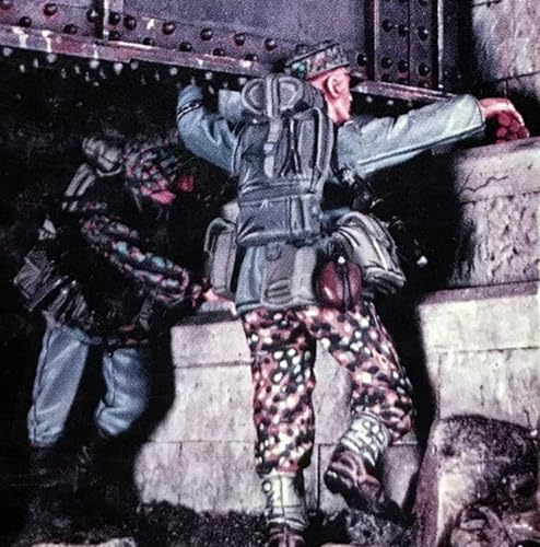 VHGHHVEJ 1/35 WWII Panzersoldat Resin Modell bausatz Unbemalt und unmontiert Soldat Resin Modellbausatz (2 Mann, ohne Panzer) //F9G3O2 von VHGHHVEJ