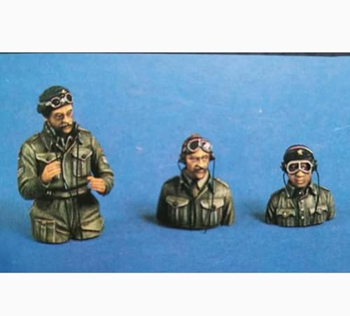 VHGHHVEJ 1/35 WWII Tank Soldier Resin Soldier Model Kit, unbemaltes und unmontiertes Resinmodell (3 Mann, Keine Panzer) //l9S3z1 von VHGHHVEJ