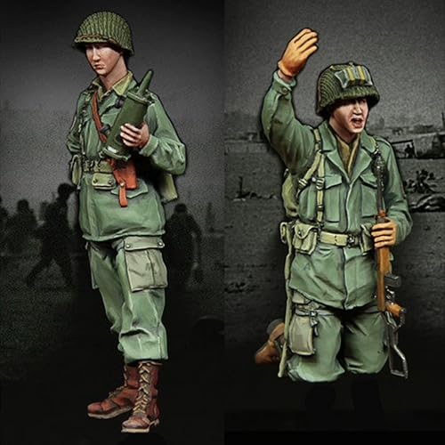 VHGHHVEJ 1/35 WWII US Soldier Resin Model Kit Unbemalt und unmontiert Soldier Resin Model Kit (2 Figuren) // J9M7O5 von VHGHHVEJ