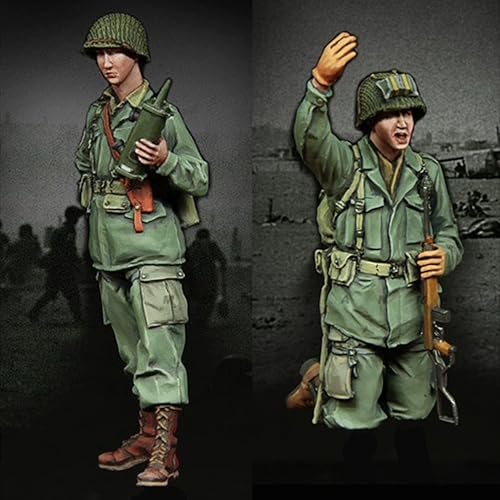 VHGHHVEJ 1/35 WWII US Soldier Resin Soldier Model Kit Unbemalt und unmontiert Figur Resin Model Kit (2 Personen) // L9e4Z2 von VHGHHVEJ