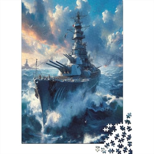 Kriegsschiff Puzzle 1000 Teile Puzzle Für Erwachsene Und Kinder Ab 14 Jahren Puzzel 1000pcs (75x50cm) von VIAGECSKE