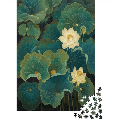 Lotus Puzzle 1000 Teile,Puzzle Für Erwachsene, Impossible Puzzle, GesKükenlichkeitsspiel Für Die Ganze Familie,Puzzle Legespiel- Erwachsenenpuzzle Puzzel 1000pcs (75x50cm) von VIAGECSKE
