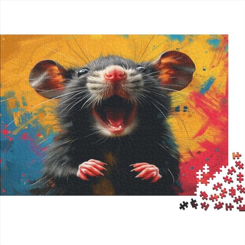 Maus Puzzle 1000 Teile Puzzles Für Erwachsene Lernspiel Herausforderungsspielzeug 1000-teilige Puzzlespiel Für Erwachsene Kinder Puzzel 1000pcs (75x50cm) von VIAGECSKE
