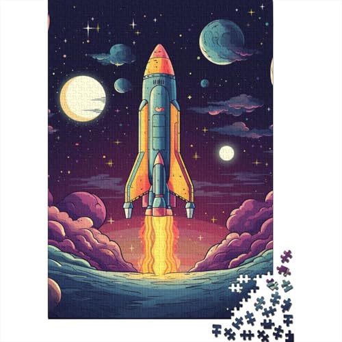 Novelty Weltraum Puzzle 1000 Teile Schwer Puzzle Spielzeug Pädagogisches Spiel Impossible Herausforderungsspielzeug Für Erwachsene Und Kinder Ab 14 Jahren 1000pcs (75x50cm) von VIAGECSKE