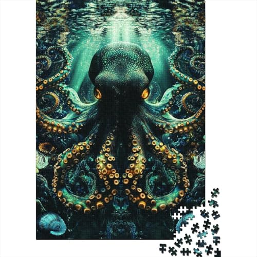 Tintenfisch Puzzles 1000 Teile Schwer Puzzle Spielzeug Pädagogisches Spiel Impossible Herausforderungsspielzeug Für Erwachsene Und Kinder in Bewährter 1000pcs (75x50cm) von VIAGECSKE