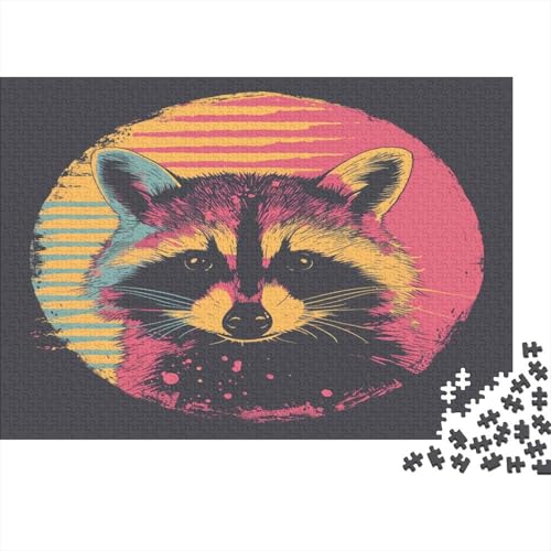 Waschbär Puzzle 1000 Teile Puzzle Für Erwachsene Und Kinder Ab 14 Jahren Puzzel 1000pcs (75x50cm) von VIAGECSKE