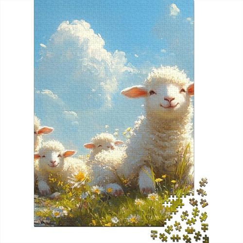 Ziege Puzzle 1000-teilige Schwer Puzzle Spielzeug Pädagogisches Spiel Impossible Herausforderungsspielzeug Für Erwachsene Und Kinder in Bewährter 1000pcs (75x50cm) von VIAGECSKE