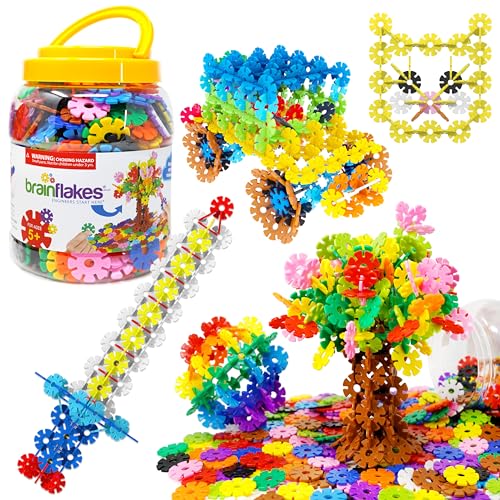 VIAHART Brain Flakes, Schneeflocken Bauspiel – 500 Scheiben zum Zusammenstecken – kreativ, pädagogisch, Bausteine – getestet für die Sicherheit von Kindern – EIN STEM-Spiel für Mädchen & Jungen VIAHART Brain Flakes, Schneeflocken Bauspiel – 500 Scheiben zum Zusammenstecken – kreativ, pädagogisch, Bausteine – getestet für die Sicherheit von Kindern – EIN STEM-Spiel für Mädchen & Jungen von Brain Flakes