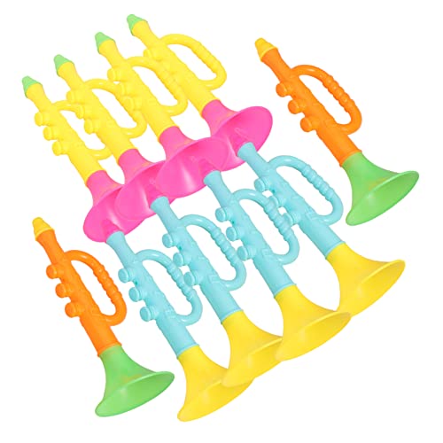 VICASKY Pädagogisches Trompetenspielzeug Für Jungen Und Mädchen 10-teiliges Simulations-trompetenhorn-spielzeug Für Musikalisches Lernen Zufällige Farbe von VICASKY