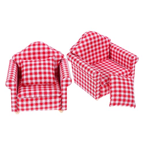 2 Sätze Mini-Sofa Modelle Miniatur Puppe Spielhausmöbel winzige Couch Mini-Simulationsmöbel Mini-Möbelverzierung Mini-Stühle Mini-Möbelstütze süße Minimöbel Modellsofa Stoff rot 2 Sätze Mini-Sofa Modelle Miniatur Puppe Spielhausmöbel winzige Couch Mini-Simulationsmöbel Mini-Möbelverzierung Mini-Stühle Mini-Möbelstütze süße Minimöbel Modellsofa Stoff rot von VICASKY