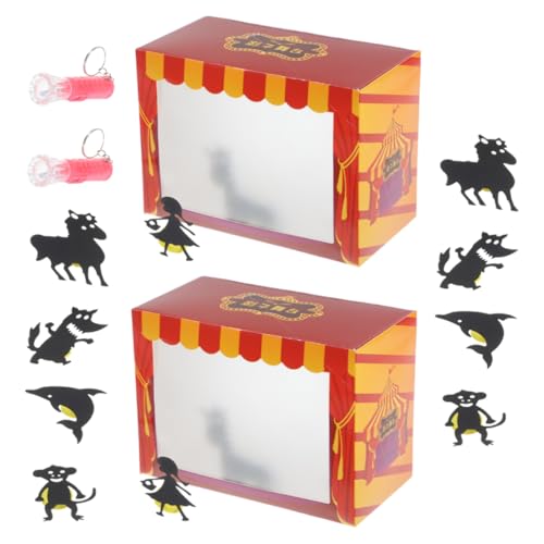 2 Satz Puppentheater Bastelset für DIY Schattenpuppen für Interaktives Geschichtenerzählen Fördert Kreativität Lernspaß Einfache Montage Taschenlampe Zufälliger Farbe 2 Satz Puppentheater Bastelset für DIY Schattenpuppen für Interaktives Geschichtenerzählen Fördert Kreativität Lernspaß Einfache Montage Taschenlampe Zufälliger Farbe von VICASKY